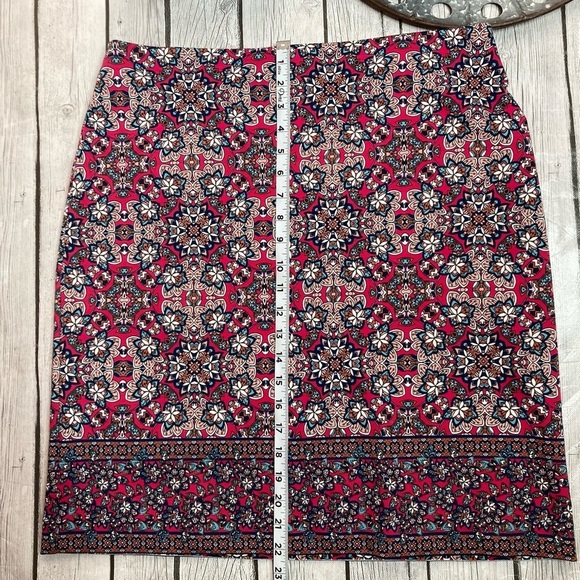 Talbots Geometric Print Skirt - Picture 4 of 7
